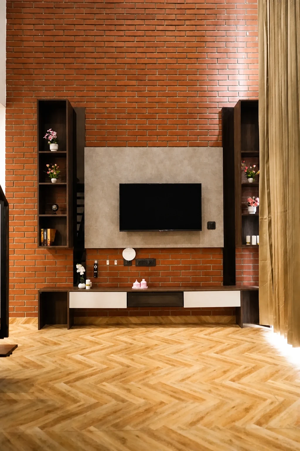 Television wall in the Loft Premium living area