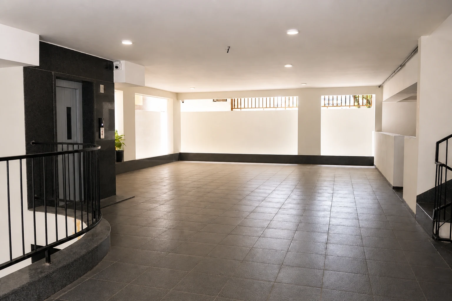 Covered lower level inside the LuxStayz residence